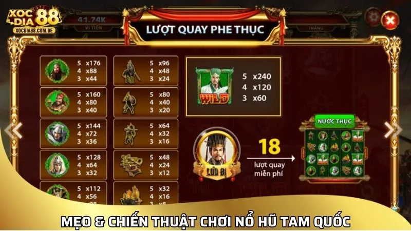 Mẹo & chiến thuật chơi nổ hũ Tam Quốc từ cao thủ