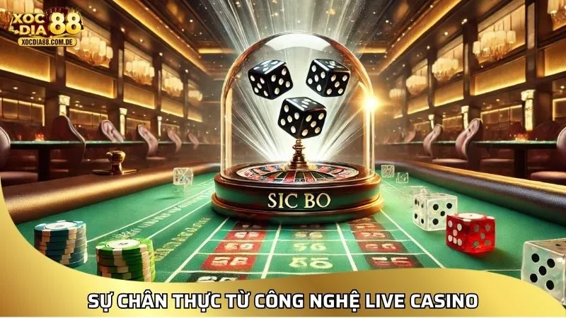 Sự chân thực từ công nghệ live casino