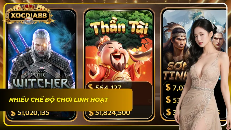 Nổ Hũ Xocdia88 có đầy đủ và đa dạng các chế độ chơi khác nhau