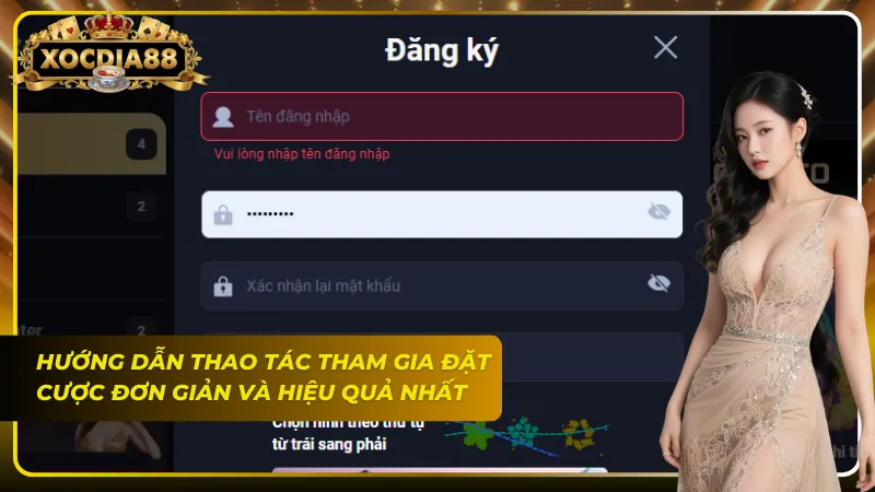 Các bước thao tác đơn giản để tham gia đặt cược tại Sòng Bài Xocdia88