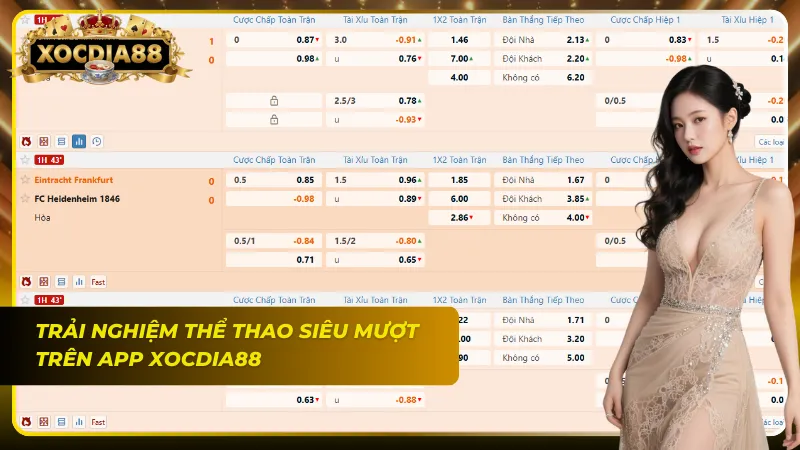 Tốc độ load cực nhanh giúp đặt cược kèo rung không bị lỡ nhịp